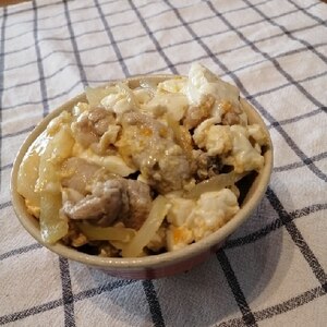 豚玉豆腐丼